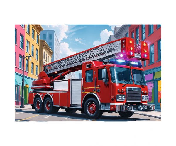 Tűzoltóautó 60db-os puzzle - Trefl