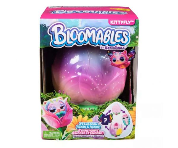 Hatchimals: Bloomables Kittyfly meglepetés Cicapillangó virágban - Spin Master