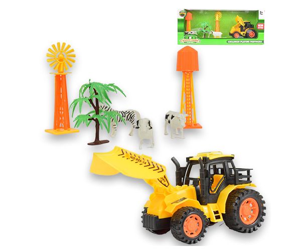 Happy Farm: Farm szett traktorral, állatokkal és kiegészítőkkel