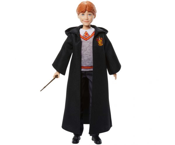 Harry Potter: Ron Weasley baba talárban varázspálcával - Mattel