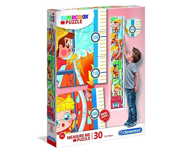 Tűzoltók fali mérce 30 db-os puzzle - Clementoni