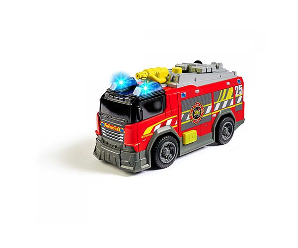 Tűzoltóautó locsolótömlővel, fénnyel és hanggal 15cm - Dickie Toys