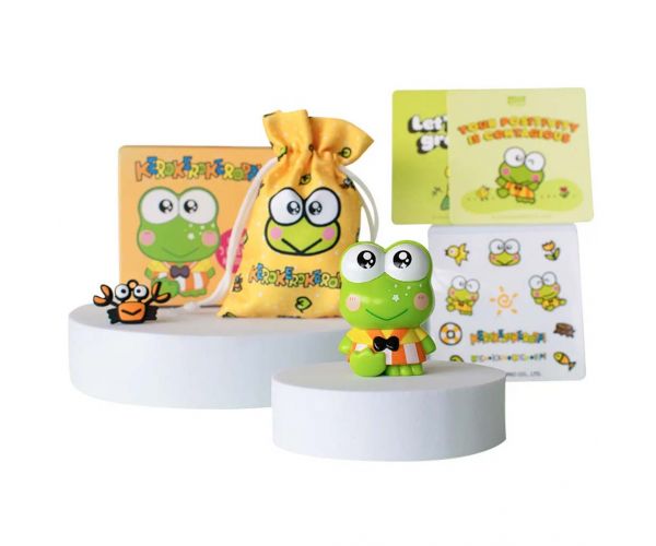 Hello Kitty: Keroppi Figura Dobozban kiegészítőkkel 6cm