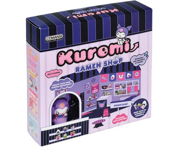Hello Kitty: Kuromi Ramen Shop figura matricázható házzal - Comansi