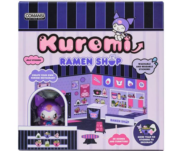 Hello Kitty: Kuromi Ramen Shop figura matricázható házzal - Comansi