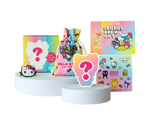 Hello Kitty Meglepetésdoboz figurával és matricákkal