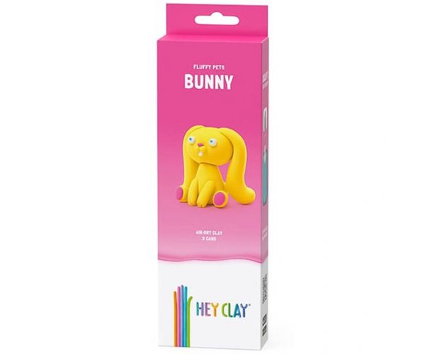 Hey Clay: Pihe-puha nyuszi figura gyurmaszett