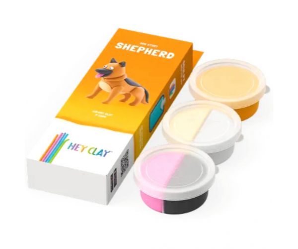 Hey Clay: Pihe-puha Németjuhász kutyus gyurmaszett