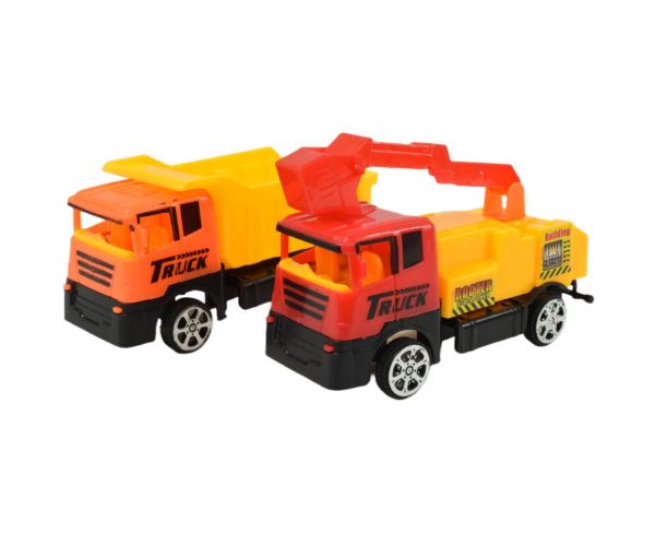 Heavy Duty: Építőipari játék szett lendkerekes autókkal és kiegészítőkkel