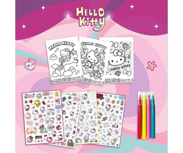 Hello Kitty Kifestő matricákkal - Lisciani