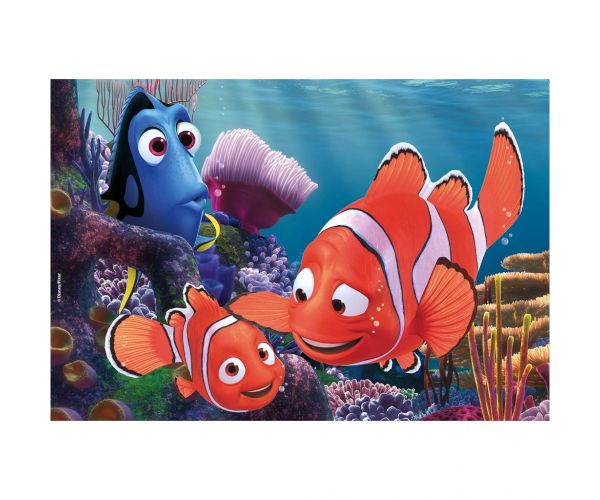 Némó nyomában 2 az 1-ben 24db-os puzzle és színező 50x35cm - Lisciani