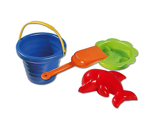Homokozó szett hullámos vödörrel 4 részes - D-Toys