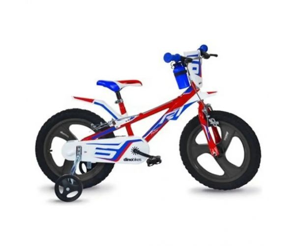 Mountain Bike R1 piros-kék gyerek bicikli 14-es méretben - Dino Bikes kerékpár