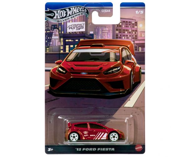 Hot Wheels: ’12 Ford Fiesta klasszikus kisautó 1/64 - Mattel