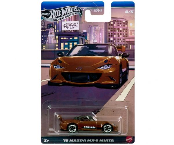 Hot Wheels: ’15 Mazda MX-5 Miata klasszikus kisautó 1/64 - Mattel