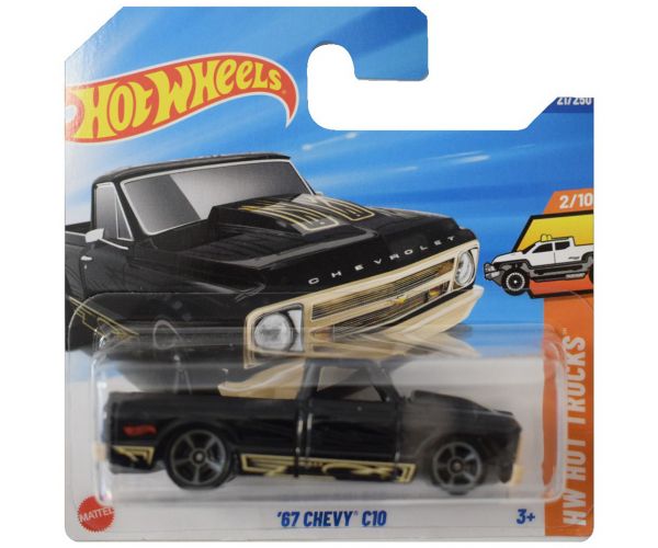 Hot Wheels: ’67 Chevy C10 fekete kisautó 1/64 - Mattel