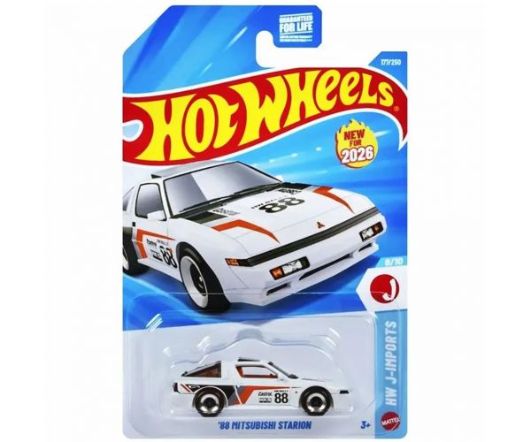 Hot Wheels: '88 Mitsubishi Starion kisautó 1/64 - Mattel
