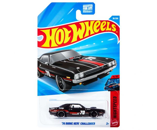 Hot Wheels: 70 Dodge Hemi Challenger kisautó 1/64 - Mattel