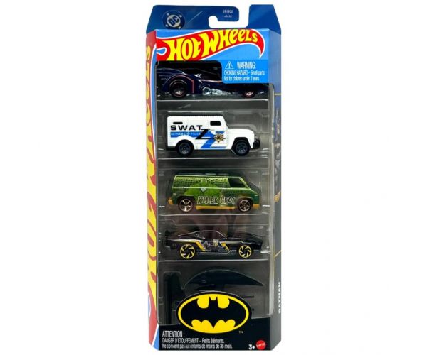Hot Wheels: Batman járművek 5db-os kisautó szett - Mattel