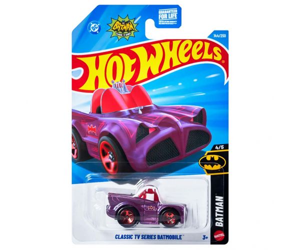 Hot Wheels: Classic TV Series Batmobile lila kisautó 1/64 - Mattel