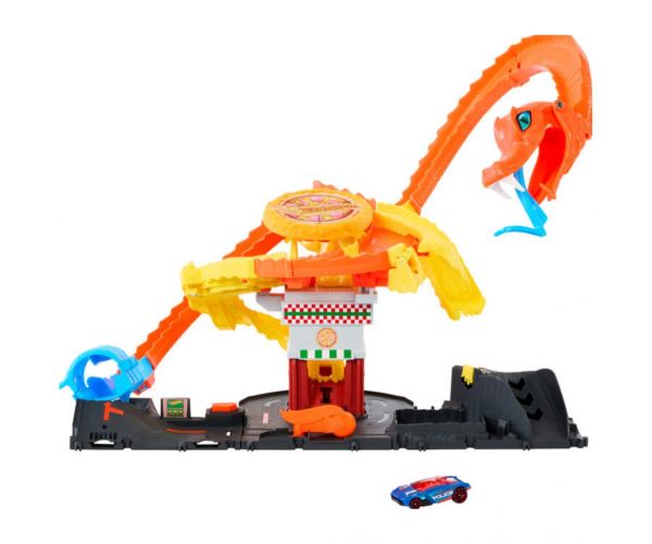 Hot Wheels City: Kobratámadás a pizzériában pálya szett - Mattel