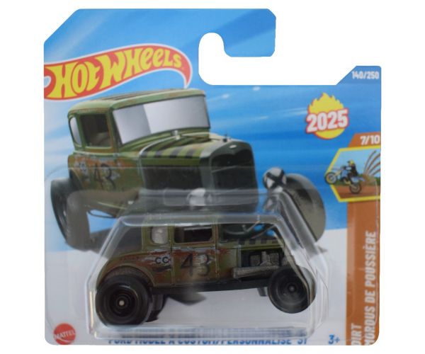 Hot Wheels: Ford Model A Custom zöld kisautó 1/64 - Mattel