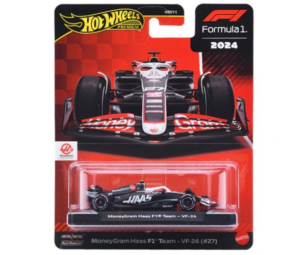 Hot Wheels Formula 1: MoneyGram Haas VF-24 (#27) kisautó 1/64 - Mattel