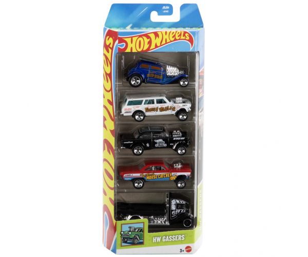 Hot Wheels: Gassers 5db-os kisautó szett 1/64 - Mattel