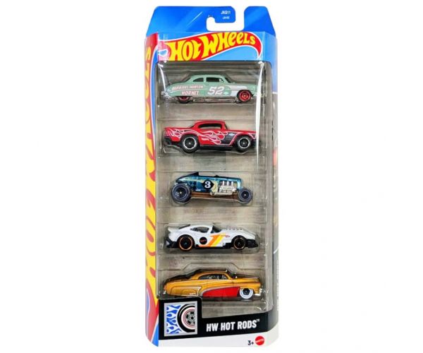 Hot Wheels: Hot Rods 5db-os kisautó szett 1/64 - Mattel