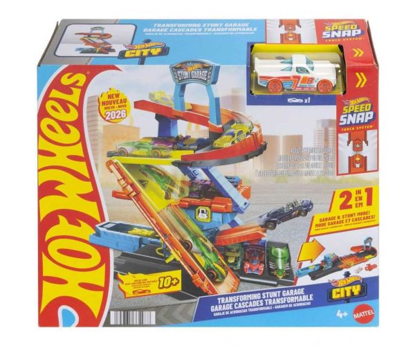 Hot Wheels: Kaszkadőr garázs játékszett - Mattel