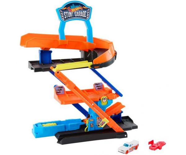 Hot Wheels: Kaszkadőr garázs játékszett - Mattel