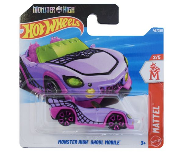 Hot Wheels: Monster High Ghoul Mobile lila kisautó 1/64 - Mattel