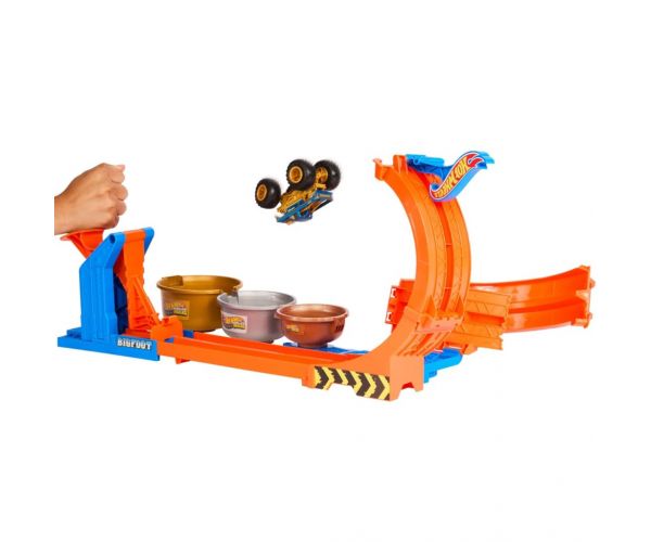 Hot Wheels Monster Trucks: 50. évfordulós Bigfoot hurokpálya - Mattel