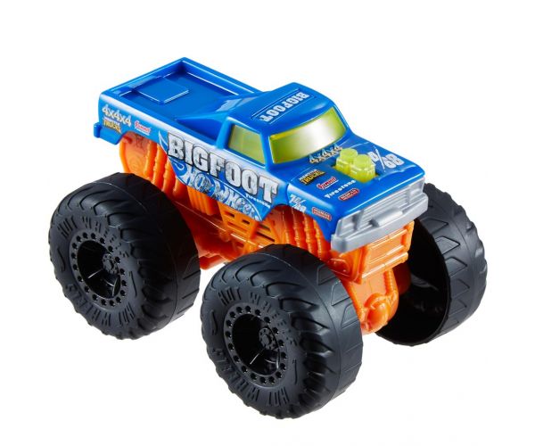 Hot Wheels Monster Trucks: Bigfoot 4x4x4 monster autó fény és hangeffektekkel 1/43 - Mattel