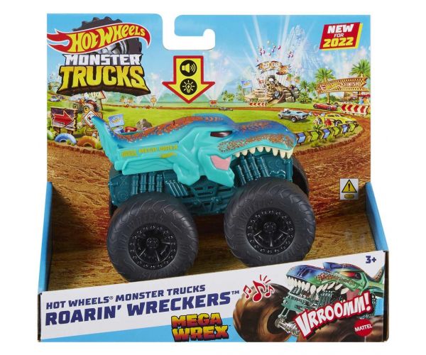 Hot Wheels Monster Trucks: Mega Wrex monster autó fény és hangeffektekkel 1/43 - Mattel
