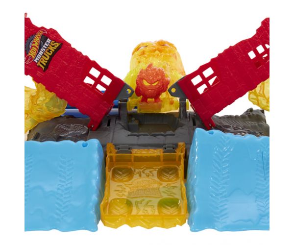 Hot Wheels: Monster Trucks Power Smashers tűzszörny pályaszett - Mattel