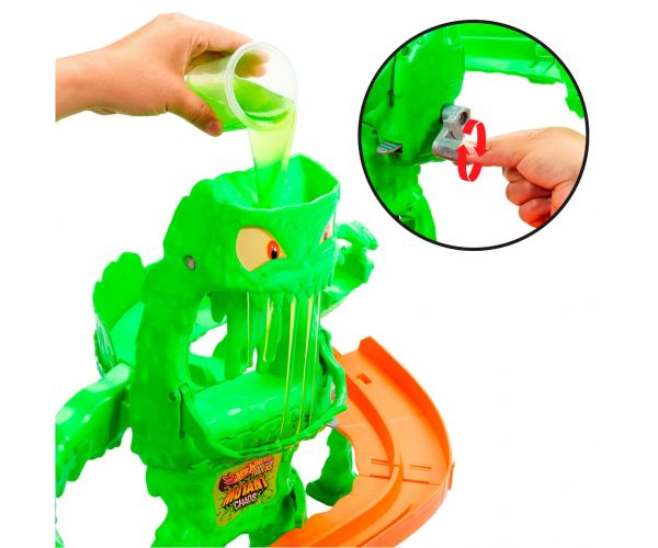 Hot Wheels Monster Trucks Slimeszörny Káosz Pályaszett - Mattel