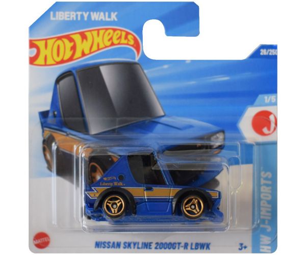 Hot Wheels: Nissan Skyline 2000GT-R LBWK kék kisautó 1/64 - Mattel