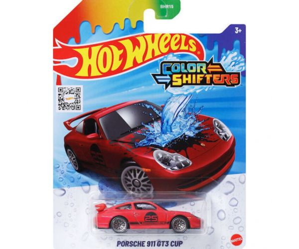 Hot Wheels: Porsche 911 GT3 Cup színváltós kisautó 1/64 - Mattel