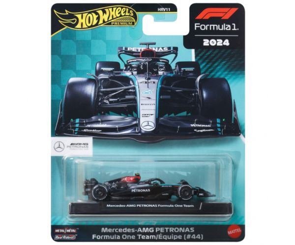 Hot Wheels Premium: Mercedes-AMG PETRONAS Formula 1 No.:44 kisautó 1/64 – Mattel
