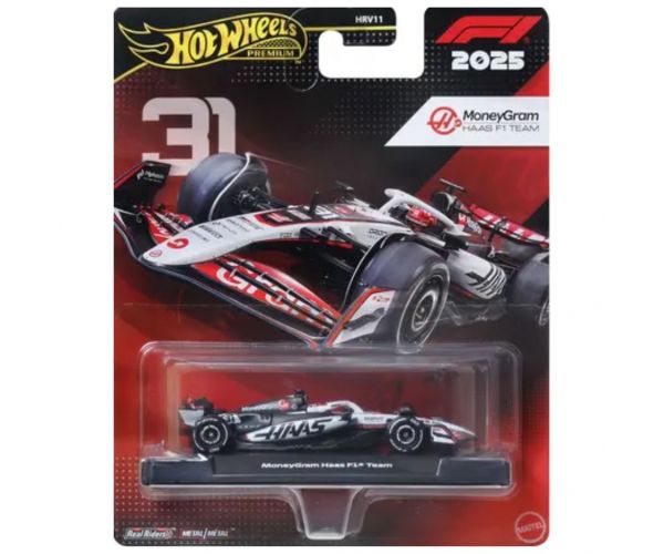 Hot Wheels Premium: MoneyGram Haas Formula 1 team No.:31 kisautó 1/64 - Mattel
