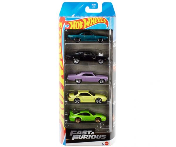 Hot Wheels: Halálos Iramban 5 db-os kisautó szett 1/64 – Mattel
