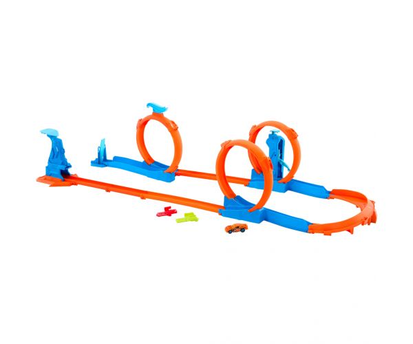 Hot Wheels: Tripla hurok pálya kreátor szett - Mattel