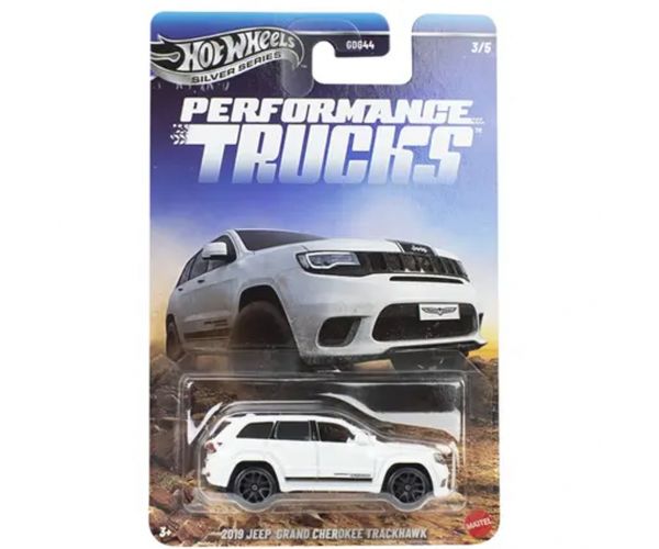 Hot Wheels Silver Series: 2019 Jeep Grand Cherokee Trackhawk kisautó 1/64 - Mattel