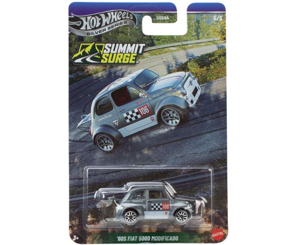 Hot Wheels Silver Series: '60S Fiat 500D Modificado kisautó 1/64 - Mattel