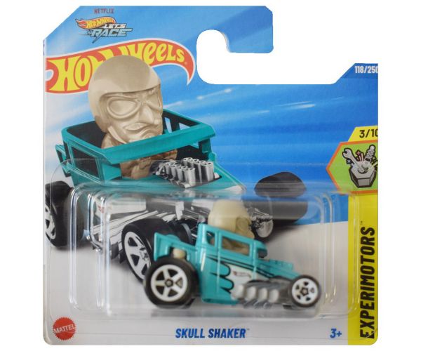 Hot Wheels: Skull Shaker kék-fehér kisautó 1/64 - Mattel