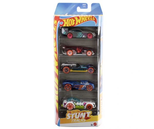 Hot Wheels: Stunt Tracks 5db-os kisautó szett - Mattel