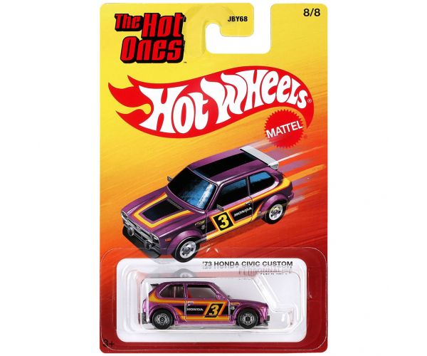 Hot Wheels: The Hot Ones '73 Honda Civic Custom kisautó 1/64 - Mattel