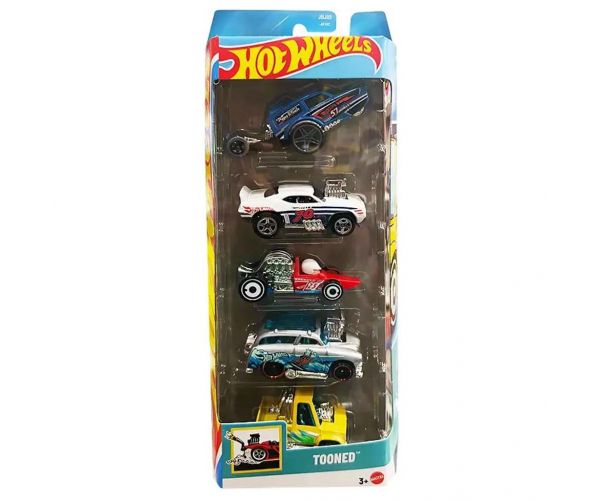 Hot Wheels: Tooned 5db-os kisautó szett 1/64 - Mattel