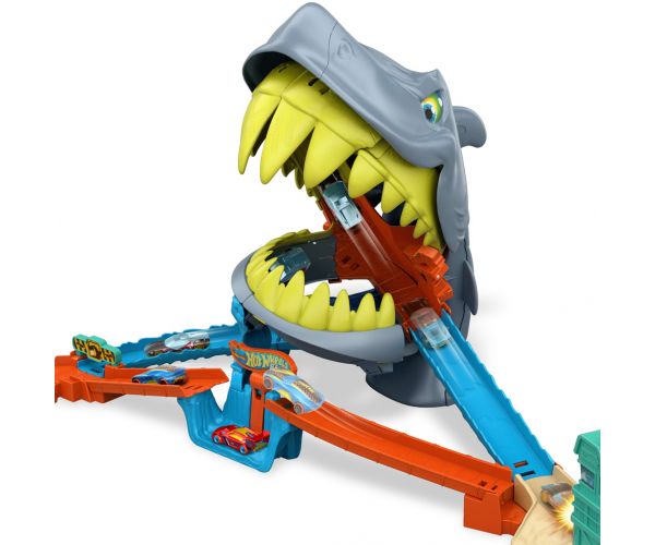 Hot Wheels: Cápatámadás pályaszett kisautóval - Mattel